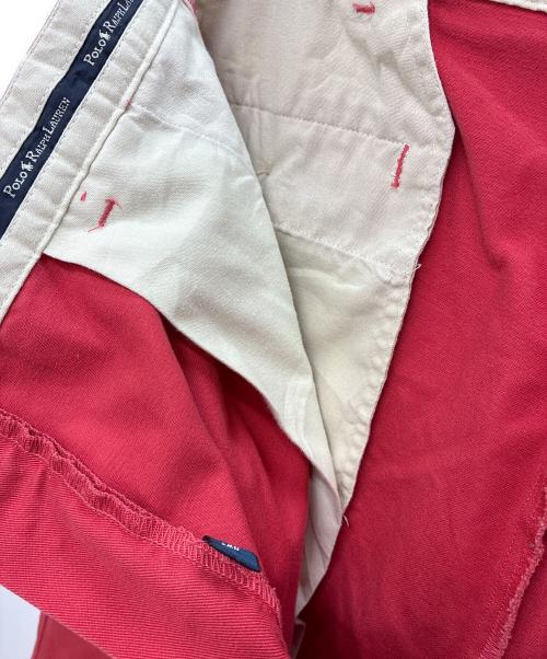POLO RALPH LAUREN（ポロ・ラルフローレン）POLO RALPH LAUREN (ポロ・ラルフローレン) 90s 2タックパンツ ANDREW PANT レッド サイズ:W35×L30の古着・服飾アイテム