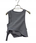 HELIOT EMILヘリオットエミル）の古着「21SS LAYERED CROP TOP」｜グレー