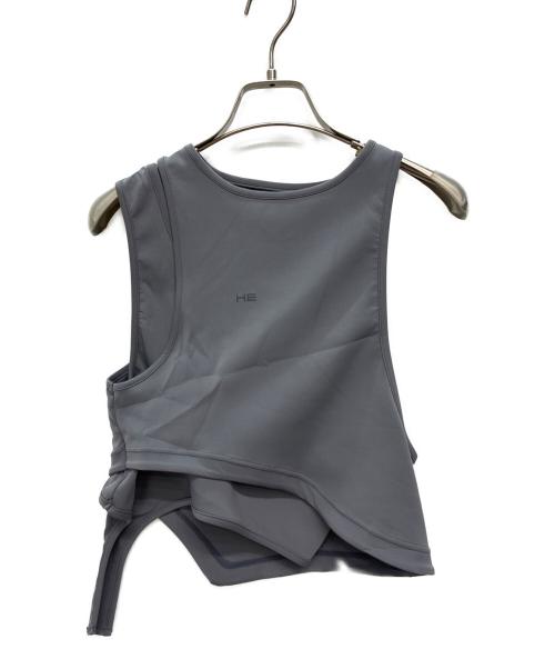 HELIOT EMIL（ヘリオットエミル）HELIOT EMIL (ヘリオットエミル) 21SS LAYERED CROP TOP グレー サイズ:Sの古着・服飾アイテム