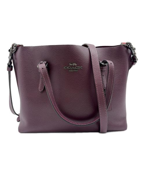 COACH（コーチ）COACH (コーチ) 2WAYバッグ パープルの古着・服飾アイテム