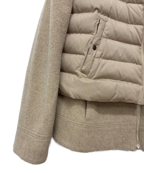 SUTSESO（スチェッソ）SUTSESO (スチェッソ) ウール切替ダウンジャケット ベージュ サイズ:40の古着・服飾アイテム
