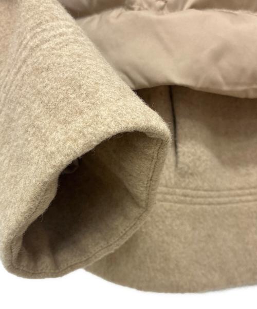 SUTSESO（スチェッソ）SUTSESO (スチェッソ) ウール切替ダウンジャケット ベージュ サイズ:40の古着・服飾アイテム