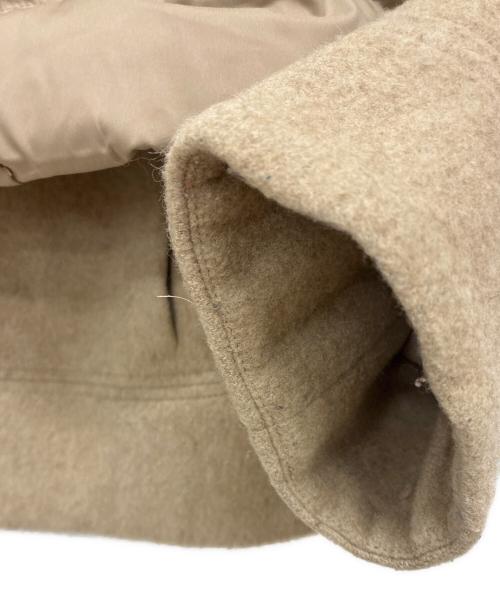 SUTSESO（スチェッソ）SUTSESO (スチェッソ) ウール切替ダウンジャケット ベージュ サイズ:40の古着・服飾アイテム
