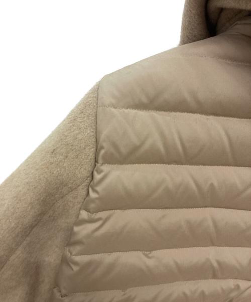 SUTSESO（スチェッソ）SUTSESO (スチェッソ) ウール切替ダウンジャケット ベージュ サイズ:40の古着・服飾アイテム