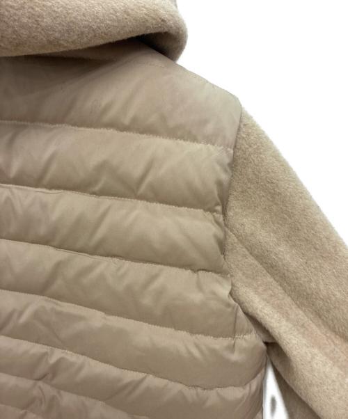 SUTSESO（スチェッソ）SUTSESO (スチェッソ) ウール切替ダウンジャケット ベージュ サイズ:40の古着・服飾アイテム
