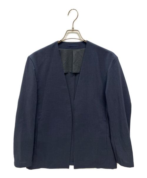 Adam et Rope（アダム エ ロペ）Adam et Rope (アダム エ ロペ) ノーカラージャケット＆イージーパンツ セットアップ ネイビー サイズ:Sの古着・服飾アイテム
