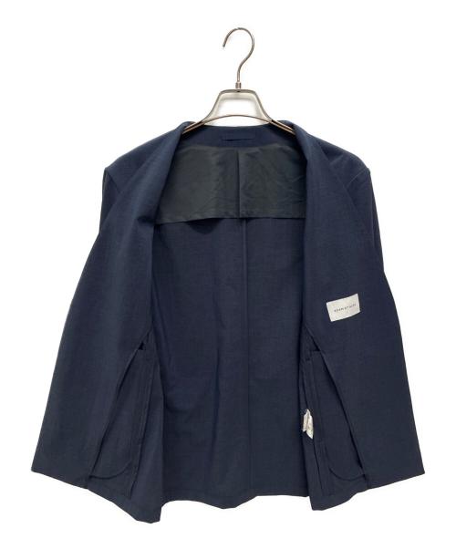Adam et Rope（アダム エ ロペ）Adam et Rope (アダム エ ロペ) ノーカラージャケット＆イージーパンツ セットアップ ネイビー サイズ:Sの古着・服飾アイテム