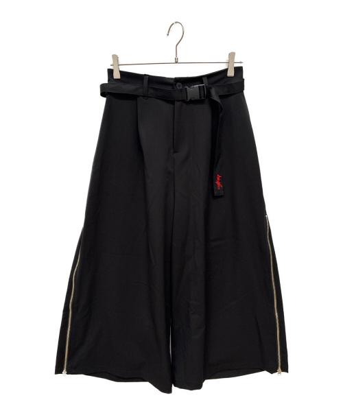 AdaNous（アダナス）AdaNous (アダナス) 2way side zip widepants ブラック サイズ:FREEの古着・服飾アイテム