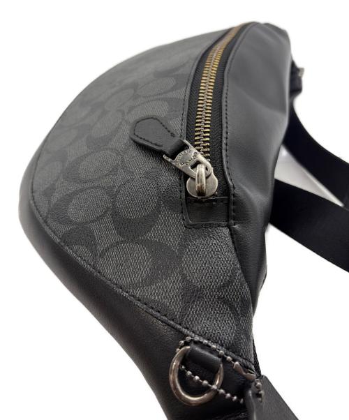 COACH（コーチ）COACH (コーチ) シグネチャー ボディバッグ ブラックの古着・服飾アイテム