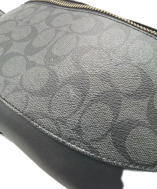 COACH（コーチ）COACH (コーチ) シグネチャー ボディバッグ ブラックの古着・服飾アイテム