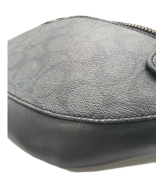 COACH（コーチ）COACH (コーチ) シグネチャー ボディバッグ ブラックの古着・服飾アイテム