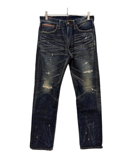 EDWIN（エドウィン）EDWIN (エドウィン) ダメージ加工デニムパンツ インディゴ サイズ:W30の古着・服飾アイテム