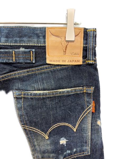 EDWIN（エドウィン）EDWIN (エドウィン) ダメージ加工デニムパンツ インディゴ サイズ:W30の古着・服飾アイテム