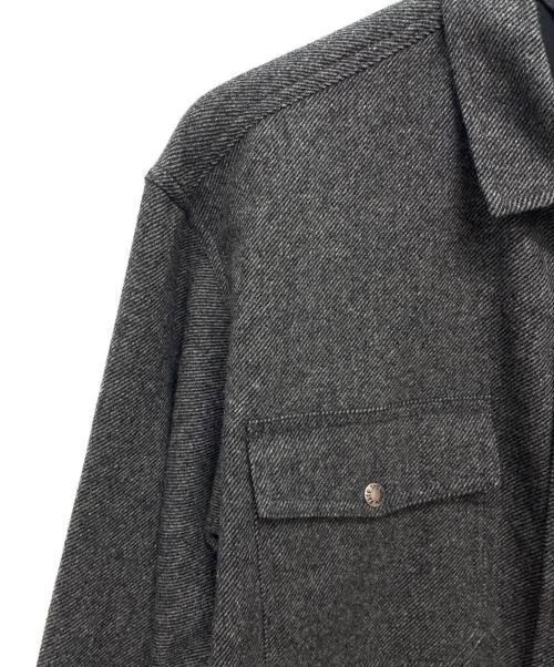 THE NORTH FACE（ザ ノース フェイス）THE NORTH FACE (ザ ノース フェイス) ブラッシュウッドウールシャツ ブラック×グレー サイズ:Lの古着・服飾アイテム