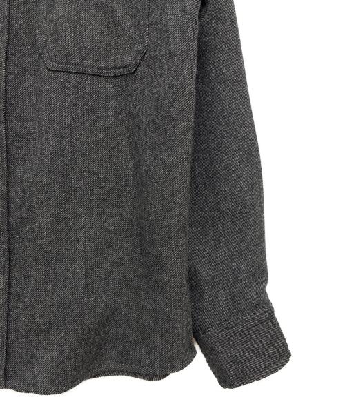 THE NORTH FACE（ザ ノース フェイス）THE NORTH FACE (ザ ノース フェイス) ブラッシュウッドウールシャツ ブラック×グレー サイズ:Lの古着・服飾アイテム