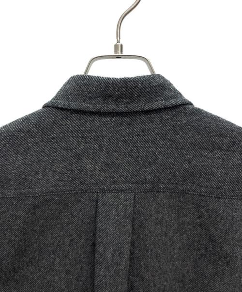 THE NORTH FACE（ザ ノース フェイス）THE NORTH FACE (ザ ノース フェイス) ブラッシュウッドウールシャツ ブラック×グレー サイズ:Lの古着・服飾アイテム