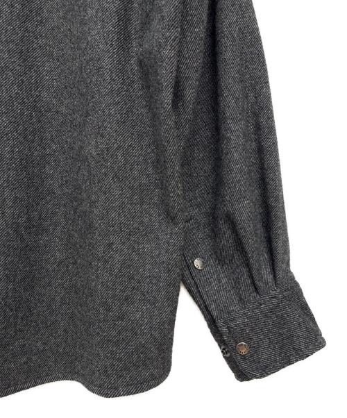 THE NORTH FACE（ザ ノース フェイス）THE NORTH FACE (ザ ノース フェイス) ブラッシュウッドウールシャツ ブラック×グレー サイズ:Lの古着・服飾アイテム