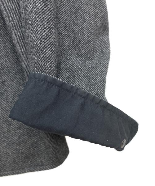 THE NORTH FACE（ザ ノース フェイス）THE NORTH FACE (ザ ノース フェイス) ブラッシュウッドウールシャツ ブラック×グレー サイズ:Lの古着・服飾アイテム
