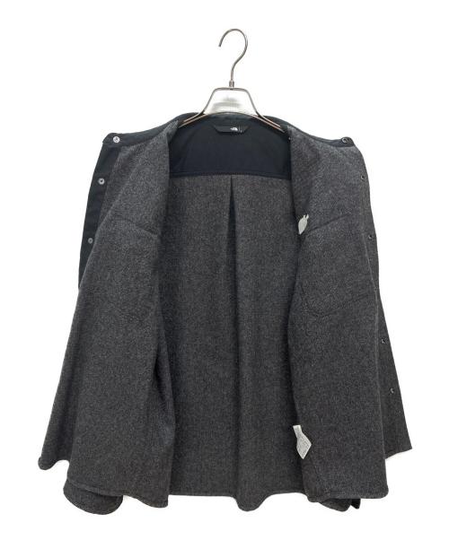 THE NORTH FACE（ザ ノース フェイス）THE NORTH FACE (ザ ノース フェイス) ブラッシュウッドウールシャツ ブラック×グレー サイズ:Lの古着・服飾アイテム