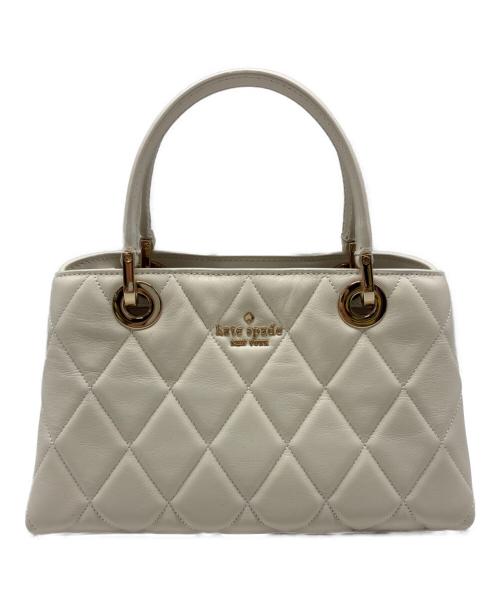 Kate Spade（ケイトスペード）Kate Spade (ケイトスペード) 2WAYバッグ/キャリースモールサリバンサッチェル ホワイトの古着・服飾アイテム