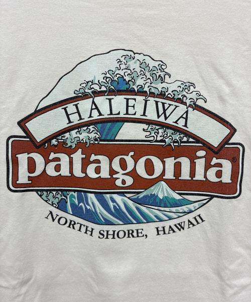 Patagonia（パタゴニア）Patagonia (パタゴニア) Beneficial USA製 半袖カットソー ホワイト サイズ:Sの古着・服飾アイテム