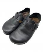 BIRKENSTOCKビルケンシュトック）の古着「ロンドン レザーサンダル」｜ブラック