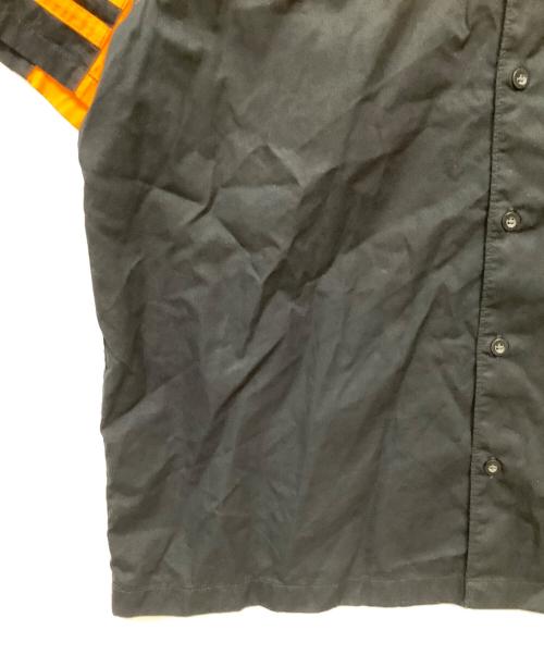 HARLEY-DAVIDSON（ハーレーダビッドソン）HARLEY-DAVIDSON (ハーレーダビッドソン) 半袖シャツ　120周年記念ワークシャツ ブラック×オレンジ サイズ:XLの古着・服飾アイテム