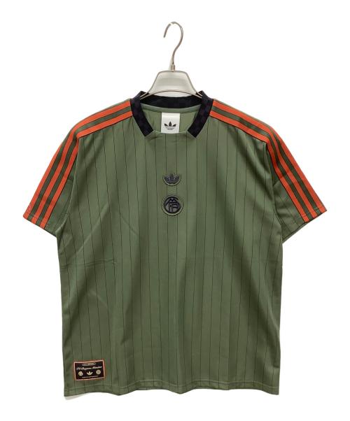 adidas Originals（アディダスオリジナル）adidas originals (アディダスオリジナル) FCバイエルン テラス アイコン ジャージ グリーン×オレンジ サイズ:Lの古着・服飾アイテム