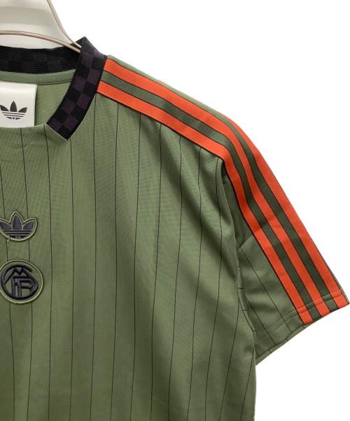 adidas Originals（アディダスオリジナル）adidas originals (アディダスオリジナル) FCバイエルン テラス アイコン ジャージ グリーン×オレンジ サイズ:Lの古着・服飾アイテム