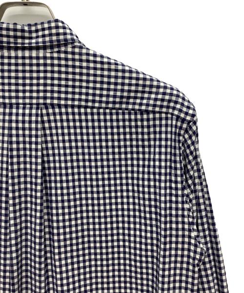 THE NORTH FACE（ザ ノース フェイス）THE NORTH FACE (ザ ノース フェイス) 長袖シャツ ブルー×ホワイト サイズ:Ｍの古着・服飾アイテム