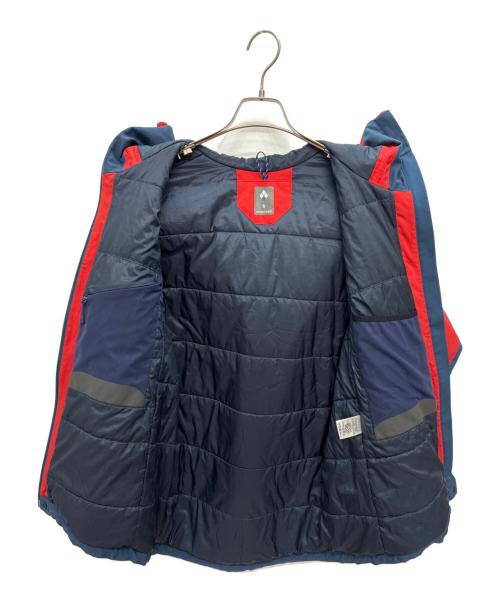 mont-bell（モンベル）mont-bell (モンベル) パウダーポップパーカー ネイビー×レッド サイズ:Sの古着・服飾アイテム