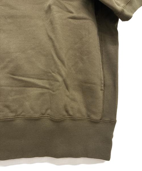 nonnative（ノンネイティブ）nonnative (ノンネイティブ) 半袖スウェット　DWELLER S/S T-NECK PULLOVER COTTON SWEAT オリーブ サイズ:1の古着・服飾アイテム