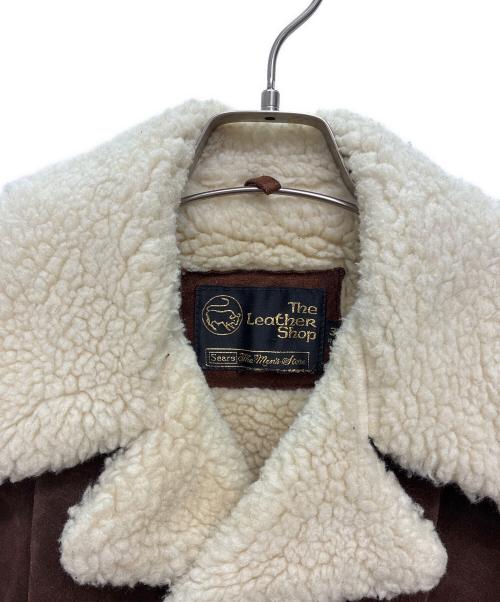 Sears（シアーズ）Sears (シアーズ) 70-80s スウェードレザーボアジャケット ブラウン サイズ:36REGの古着・服飾アイテム
