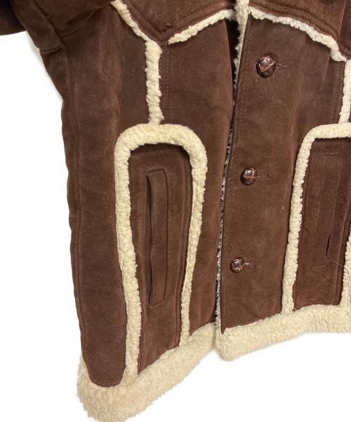 Sears（シアーズ）Sears (シアーズ) 70-80s スウェードレザーボアジャケット ブラウン サイズ:36REGの古着・服飾アイテム