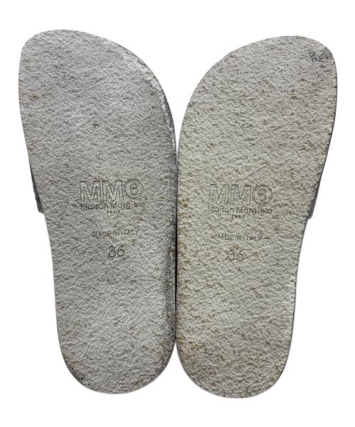 MM6 Maison Margiela（エムエムシックスメゾンマルジェラ）MM6 Maison Margiela (エムエムシックスメゾンマルジェラ) シャワーサンダル グレー サイズ:36の古着・服飾アイテム