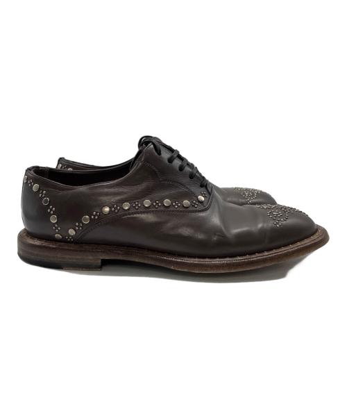 DOLCE & GABBANA（ドルチェ＆ガッバーナ）DOLCE & GABBANA (ドルチェ＆ガッバーナ) ビジネスシューズ ブラウン サイズ:25cmの古着・服飾アイテム