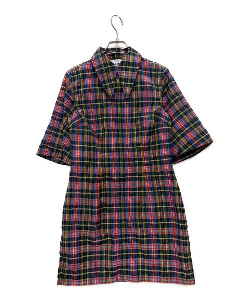 GANNI（ガニー）GANNI (ガニー) ミニドレス マルチカラー サイズ:M（UK34）の古着・服飾アイテム