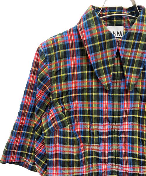 GANNI（ガニー）GANNI (ガニー) ミニドレス マルチカラー サイズ:M（UK34）の古着・服飾アイテム