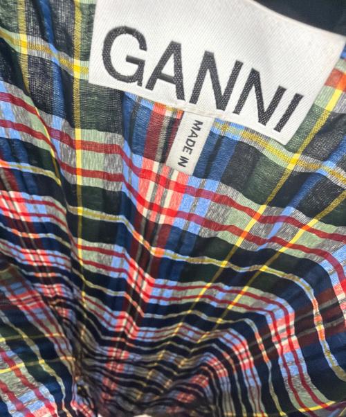 GANNI（ガニー）GANNI (ガニー) ミニドレス マルチカラー サイズ:M（UK34）の古着・服飾アイテム