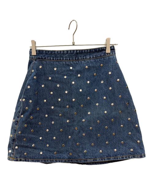 GANNI（ガニー）Ganni (ガニー) スタッズデニムスカート インディゴ サイズ:SIZE　38の古着・服飾アイテム