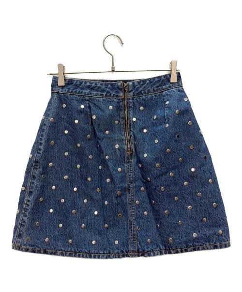 GANNI（ガニー）Ganni (ガニー) スタッズデニムスカート インディゴ サイズ:SIZE　38の古着・服飾アイテム