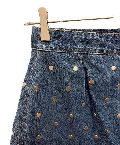 GANNI（ガニー）Ganni (ガニー) スタッズデニムスカート インディゴ サイズ:SIZE　38の古着・服飾アイテム