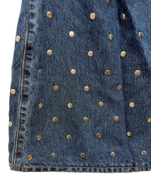 GANNI（ガニー）Ganni (ガニー) スタッズデニムスカート インディゴ サイズ:SIZE　38の古着・服飾アイテム