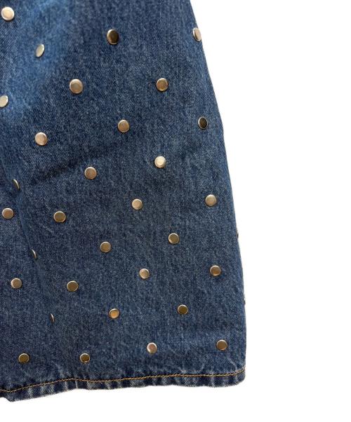 GANNI（ガニー）Ganni (ガニー) スタッズデニムスカート インディゴ サイズ:SIZE　38の古着・服飾アイテム