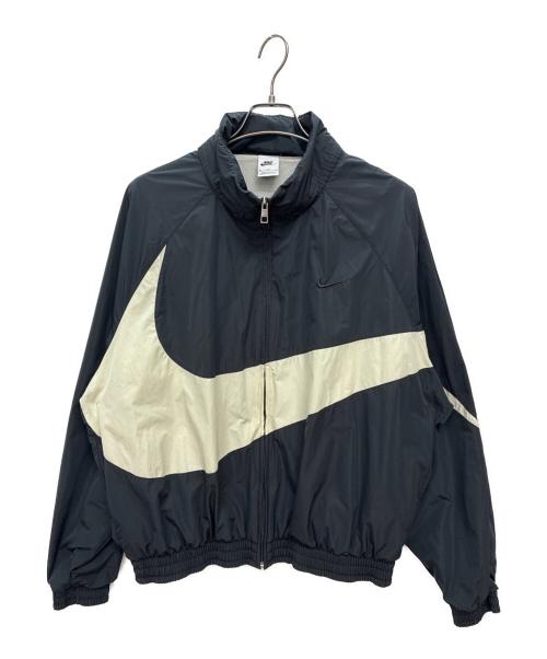 NIKE（ナイキ）NIKE (ナイキ) SWOOSH WOVEN JACKET ブラック×ホワイト サイズ:XLの古着・服飾アイテム
