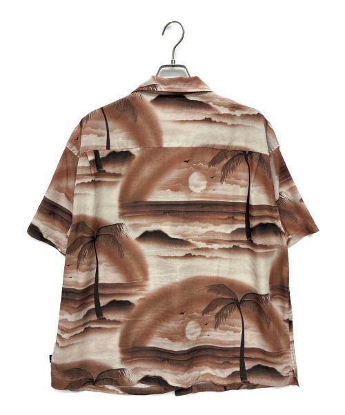 stussy（ステューシー）stussy (ステューシー) 20ss island shirt ブラウン サイズ:XLの古着・服飾アイテム