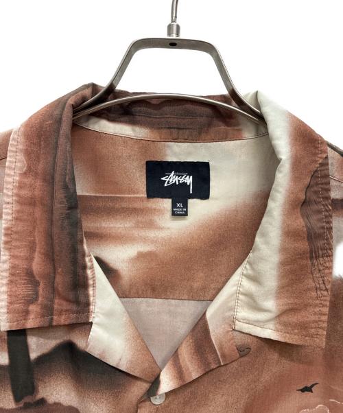 stussy（ステューシー）stussy (ステューシー) 20ss island shirt ブラウン サイズ:XLの古着・服飾アイテム