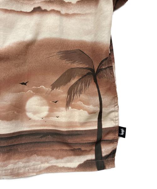 stussy（ステューシー）stussy (ステューシー) 20ss island shirt ブラウン サイズ:XLの古着・服飾アイテム