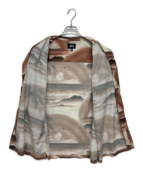 stussy（ステューシー）stussy (ステューシー) 20ss island shirt ブラウン サイズ:XLの古着・服飾アイテム