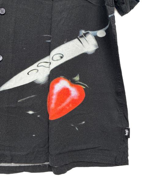stussy（ステューシー）stussy (ステューシー) Cocktail S/S shirt カクテルシャツ ブラック サイズ:XLの古着・服飾アイテム